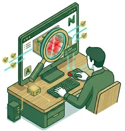 Auditoria e clash detection